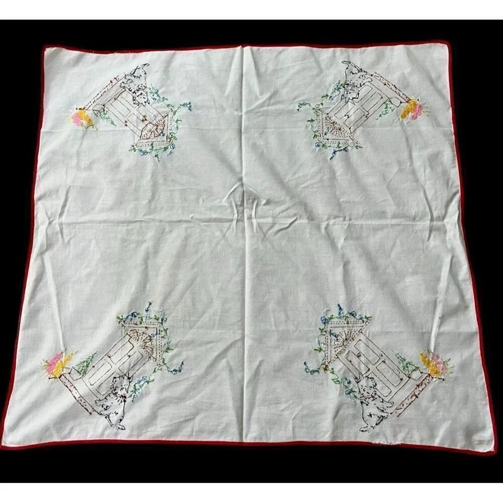Handmade hand embroidered